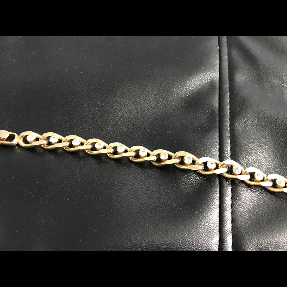 GOLD TONE BRACELET. 1980s. - Picture 7 of 11